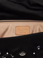 Black Viscose Clutch Bag 4