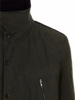 Bicolor Cotton Full-Length Jacket 4
