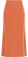Orange Cashmere Mini Skirt 1
