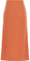 Orange Cashmere Mini Skirt 2