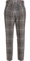 Bicolor Wool Casual Pants 2