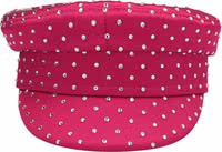 Fuchsia Satin Fatcap Hat 1