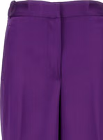 Purple Viscose Cargo Pants 3