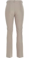 Beige Viscose Flared Pants 2