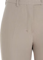Beige Viscose Flared Pants 3