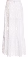 White Cotton Mini Skirt 2