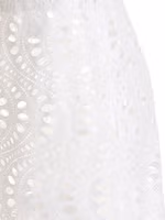 White Cotton Mini Skirt 4