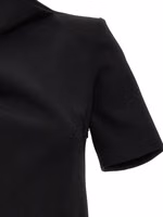Black Viscose Short Dress 3