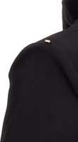 Black Viscose Short Dress 4