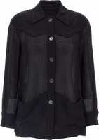 Black Virgin Wool Blouse 1