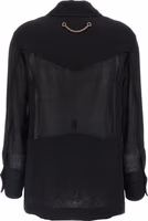 Black Virgin Wool Blouse 2