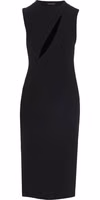 Black Acetate Midi Dress 1