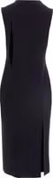 Black Acetate Midi Dress 2