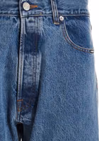 Blue Cotton Straight-Leg Jeans 3