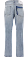 Blue Cotton Slim Fit Jeans 2