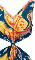 Multicolor Viscose Long Dress 3