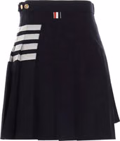 Blue Wool Long Skirt 2