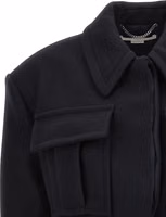 Black Wool Full-Length Jacket 3