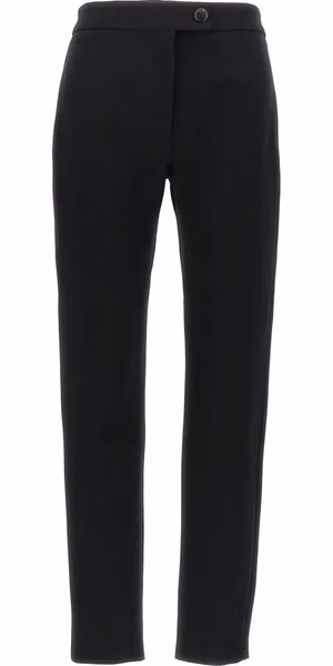 Black Elastane Skinny Pants