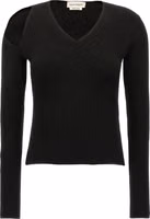 Black Wool Cardigan 1