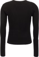 Black Wool Cardigan 2
