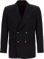 Black Virgin Wool Blazer 1