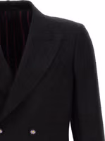 Black Virgin Wool Blazer 3
