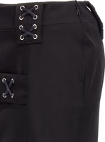 Black Wool Midi Skirt 3
