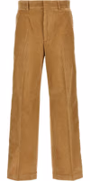 Beige Cotton Casual Pants 1