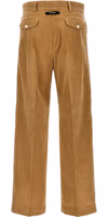 Beige Cotton Casual Pants 2