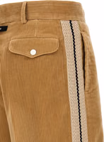 Beige Cotton Casual Pants 5