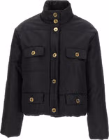 Black Polyamide Full-Length Jacket 1