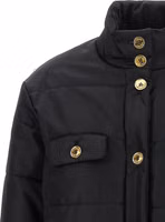 Black Polyamide Full-Length Jacket 3