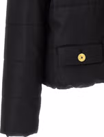 Black Polyamide Full-Length Jacket 4