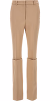 Beige Polyester Dress Pants 1