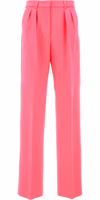 Fuchsia Virgin Wool Casual Pants 1