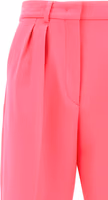 Fuchsia Virgin Wool Casual Pants 3