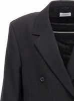 Black Virgin Wool Blazer 3