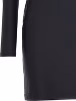 Black Polyamide Short Dress 4