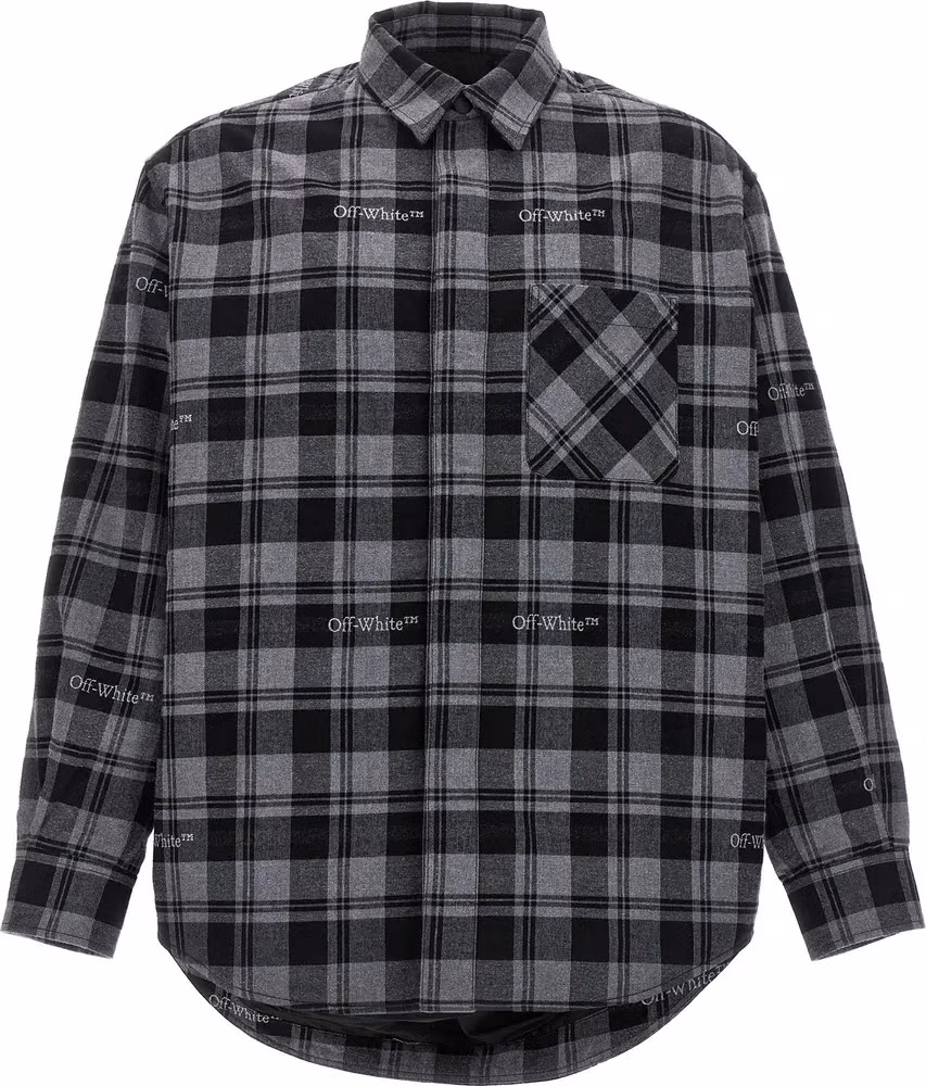 Gray Cotton Shell Jacket