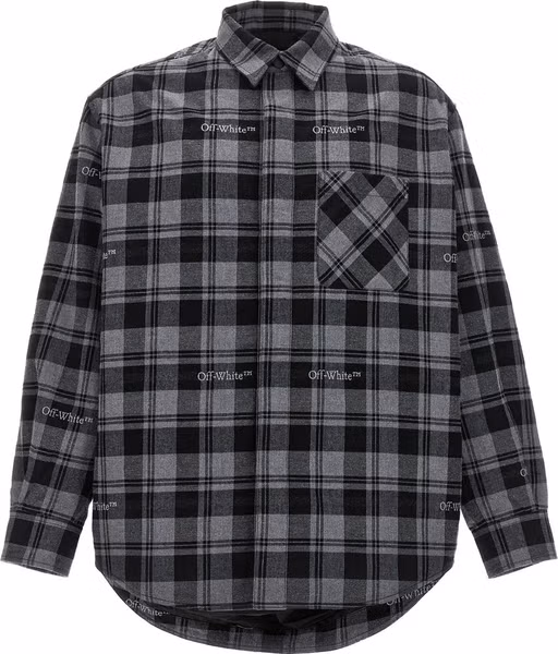 Gray Cotton Shell Jacket