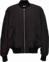 Black Polyester Bomber 1