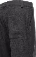 Gray Virgin Wool Cargo Pants 4