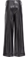 Black Polyester Casual Pants 2