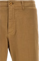 Beige Cotton Casual Pants 3
