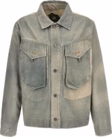 Bicolor Cotton Denim Jacket 1