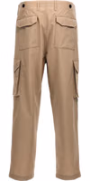 Beige Polyester Cargo Pants 2