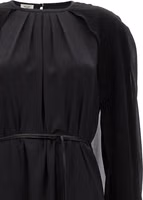 Black Silk Long Dress 3