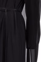 Black Silk Long Dress 4