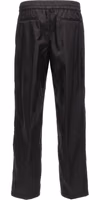 Black Polyamide Casual Pants 2